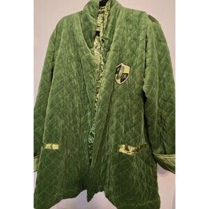 Rick And Morty "Pickle Rick" Robe Smoking Jacket‎ - Green -Rare HTF